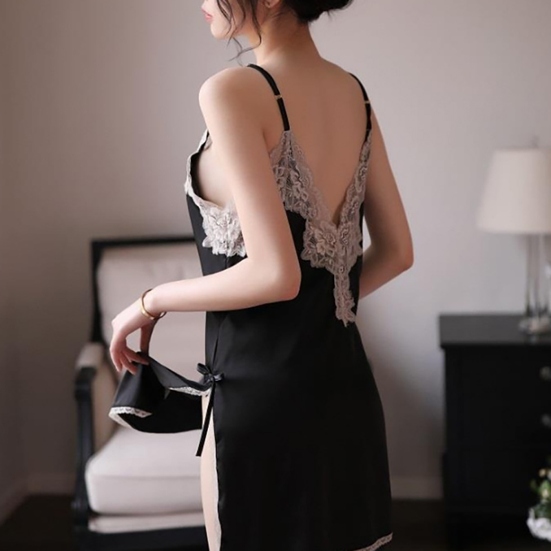 Women Chemise Lingerie Sexy Full Slips Babydoll Black Women Chemise Lingerie Sexy Full Slips Babydoll Black