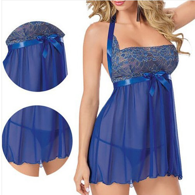 Women Sexy Nightgown Lace Chemise V Neck Babydoll Women Sexy Nightgown Lace Chemise V Neck Babydoll