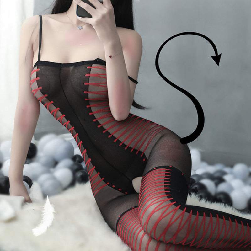 See Through Mesh Tights Full Bodysuit Nightwear See Through Mesh Tights Full Bodysuit Nightwear
