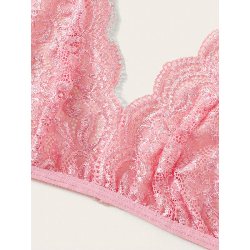 Bra and Panty Set Floral Lace Two Piece Set