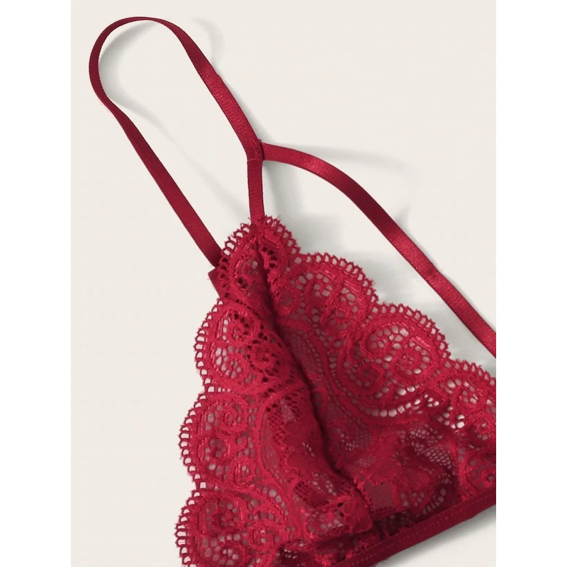 Lace Bra and Panty Set Push Up Two Piece Lingerie