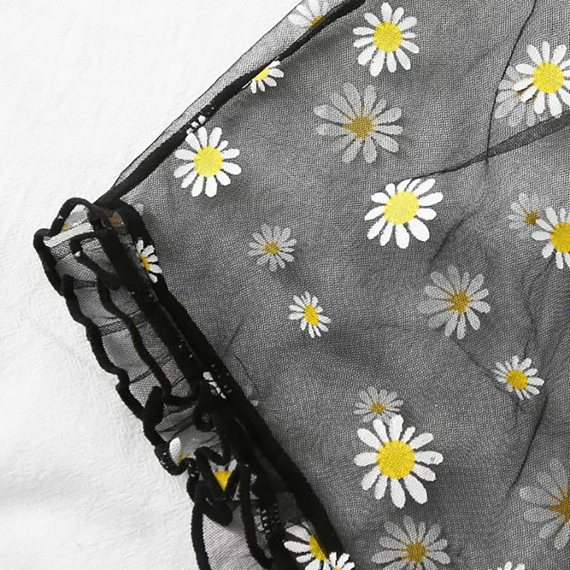 Womens Sexy Two Piece Bra and Short Lingerie Set Black