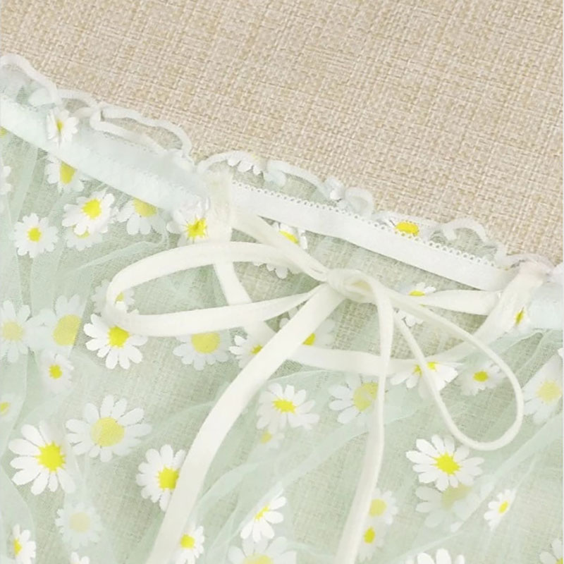 Womens Sexy Two Piece Bra and Short Lingerie Set Green Womens Sexy Two Piece Bra and Short Lingerie Set Green