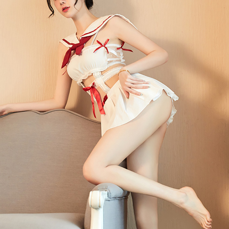 School Girl Cosplay Lingerie Mini Sailor Suit Costume Outfit School Girl Cosplay Lingerie Mini Sailor Suit Costume Outfit