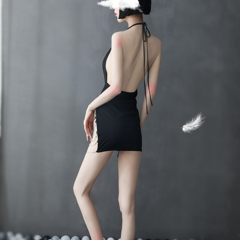 Halter Neck See Through Sexy Lingerie Black Halter Neck See Through Sexy Lingerie Black